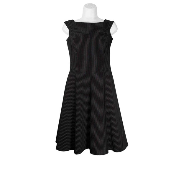Morbid Threads Vintage Goth Dress Black Crinoline Pink Stripes Steampunk XS - Picture 1 of 9